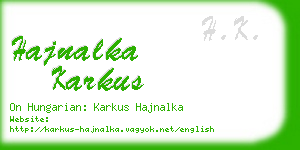 hajnalka karkus business card